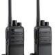 Telefone sem fio com antenas duplas para comunicação confiável.