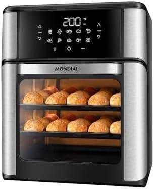 Forno elétrico de convecção com controle digital para assar e cozinhar alimentos de forma eficiente.