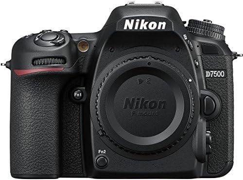 Câmera Nikon D7500 com alta resolução, ideal para fotografia profissional e entusiastas de tecnologi.