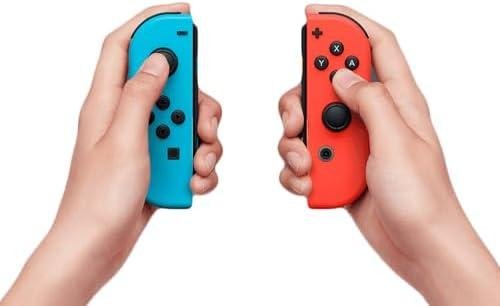 Nintendo, Controle Nintendo Switch, Joy-Con, Esquerdo e Direito, Versátil, Azul Neon e Vermelho Neon Nintendo, Controle Nintendo Switch, Joy-Con, Esquerdo e Direito, Versátil, Azul Neon e Vermelho Neon