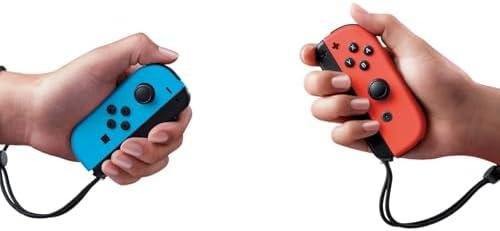 Nintendo, Controle Nintendo Switch, Joy-Con, Esquerdo e Direito, Versátil, Azul Neon e Vermelho Neon Nintendo, Controle Nintendo Switch, Joy-Con, Esquerdo e Direito, Versátil, Azul Neon e Vermelho Neon