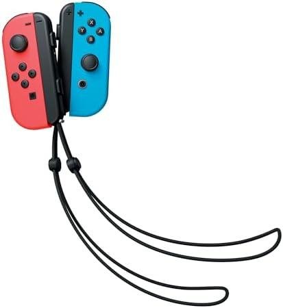 Nintendo, Controle Nintendo Switch, Joy-Con, Esquerdo e Direito, Versátil, Azul Neon e Vermelho Neon Nintendo, Controle Nintendo Switch, Joy-Con, Esquerdo e Direito, Versátil, Azul Neon e Vermelho Neon