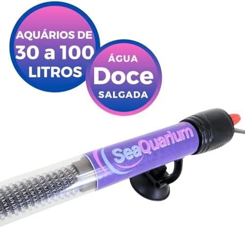         Termostato Automático Aquário Tartaruga - Fácil de Programar - Aquecedor Liga e Desliga Sozinho (100w 220v)       