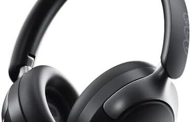 Fone de ouvido sem fio com cancelamento de ruído, ideal para ouvir música e chamadas com alta qualid.