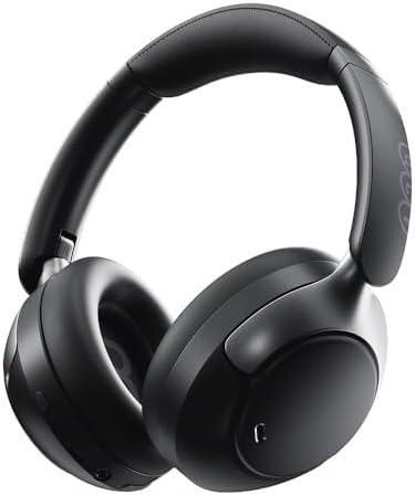 Fone de ouvido sem fio com cancelamento de ruído, ideal para ouvir música e chamadas com alta qualid.