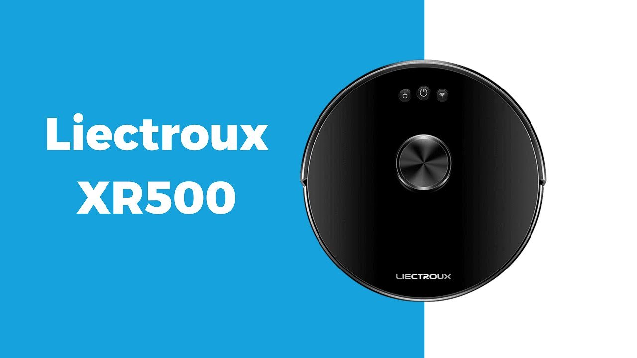 Robô aspirador Liectroux XR500 com design moderno e tecnologia avançada.