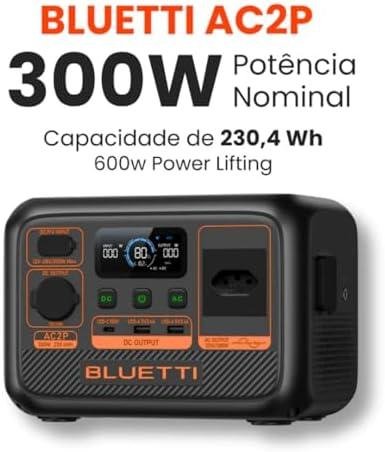 BLUETTI AC2P Estação de Energia Portátil | 300 W 230,4 Wh (220V) BLUETTI AC2P Estação de Energia Portátil | 300 W 230,4 Wh (220V)