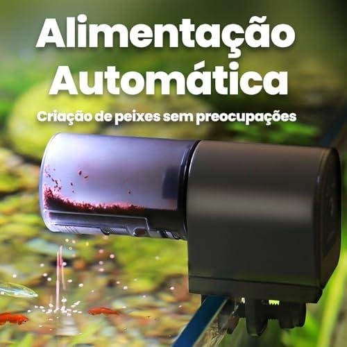 Alimentador Automático de Peixes Digital, 50g Capacidade Alimentador de Peixe com Temporizador para Aquario para Peixes Alimentador Automático de Peixes Digital, 50g Capacidade Alimentador de Peixe com Temporizador para Aquario para Peixes