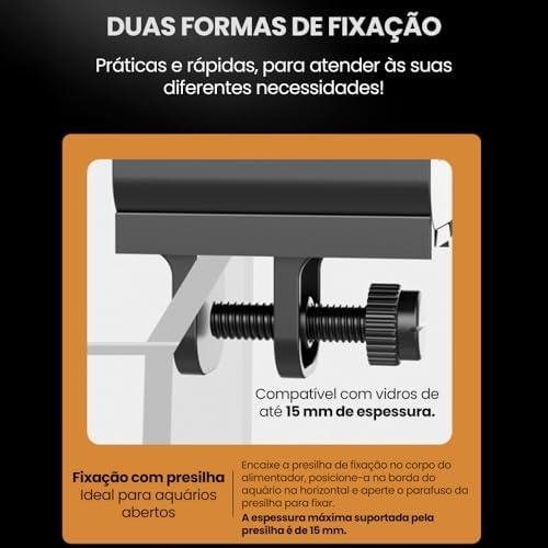 Alimentador Automático de Peixes Digital, 50g Capacidade Alimentador de Peixe com Temporizador para Aquario para Peixes Alimentador Automático de Peixes Digital, 50g Capacidade Alimentador de Peixe com Temporizador para Aquario para Peixes