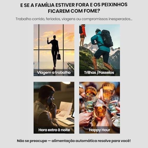 Alimentador Automático de Peixes Digital, 50g Capacidade Alimentador de Peixe com Temporizador para Aquario para Peixes Alimentador Automático de Peixes Digital, 50g Capacidade Alimentador de Peixe com Temporizador para Aquario para Peixes