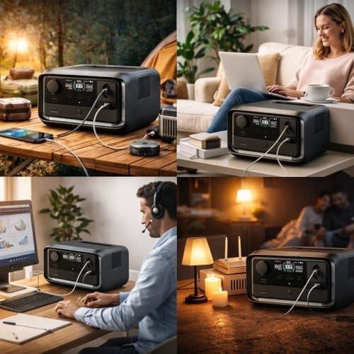 Ecoflow River 3 Plus 127v - 1200w 286wh Estação de Energia, Gerador de Energia Portátil Nobreak Gerador Solar Ecoflow River 3 Plus 127v - 1200w 286wh Estação de Energia, Gerador de Energia Portátil Nobreak Gerador Solar