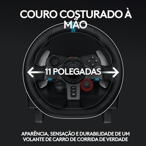         Volante e Pedais Logitech G29 Driving Force com Force Feedback para PS5, PS4, PS3 e PC       