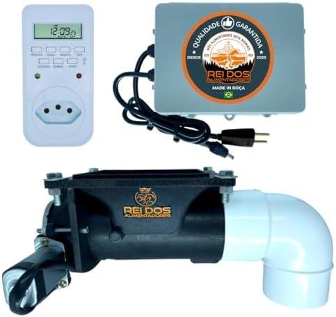 Sistema de automação de irrigação inteligente com timer e válvula.