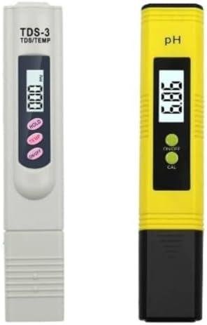 Medidor de pH e TDS portátil para análise de qualidade da água.