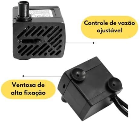 Bomba Submersa para Aquário, Fontes e Bebedouros Pet – Bivolt, 200 L/H, Silenciosa, Econômica e com Elevação de até 60cm Bomba Submersa para Aquário, Fontes e Bebedouros Pet – Bivolt, 200 L/H, Silenciosa, Econômica e com Elevação de até 60cm