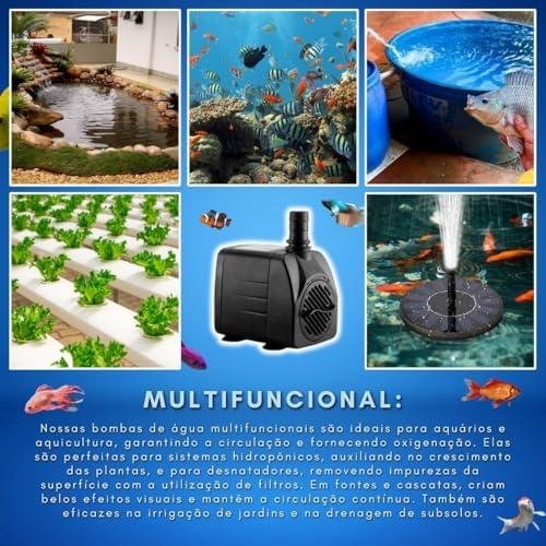 Bomba Submersa PL-204 para Aquários e Fontes - 2000 L/H, Silenciosa, Ideal para Uso Contínuo (110v) Bomba Submersa PL-204 para Aquários e Fontes - 2000 L/H, Silenciosa, Ideal para Uso Contínuo (110v)