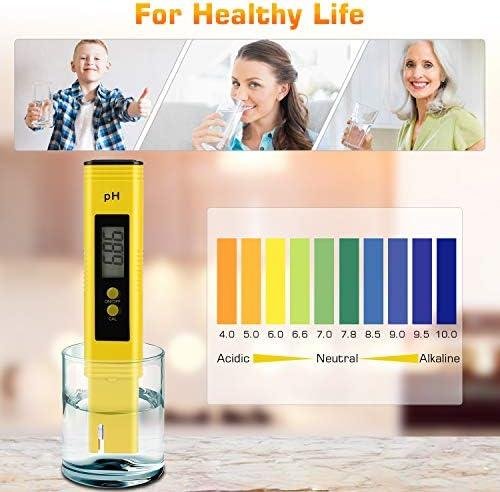 Ruolan Medidor de Ph para Hidroponia de Água Caneta Testadora de Ph Digital 0,01 Tamanho de Bolso de Alta Precisão com Faixa de Medição de Ph de 0 A 14 para Consumo Doméstico, Piscina e Aquário Ruolan Medidor de Ph para Hidroponia de Água Caneta Testadora de Ph Digital 0,01 Tamanho de Bolso de Alta Precisão com Faixa de Medição de Ph de 0 A 14 para Consumo Doméstico, Piscina e Aquário