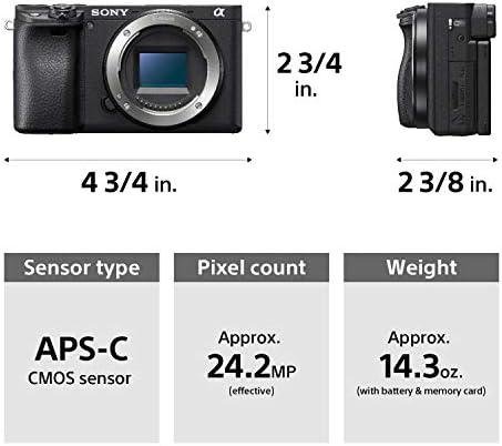 Sony Câmera Mirrorless Alpha A6400: Câmera Digital Compact Aps-C Intercambiáveis Com Foco Automático De Olhos Em Tempo Real, Vídeo 4K, Tela Flip & 16-50Mm Lente E Câmeras Compatíveis Com Montagem Sony Câmera Mirrorless Alpha A6400: Câmera Digital Compact Aps-C Intercambiáveis Com Foco Automático De Olhos Em Tempo Real, Vídeo 4K, Tela Flip & 16-50Mm Lente E Câmeras Compatíveis Com Montagem