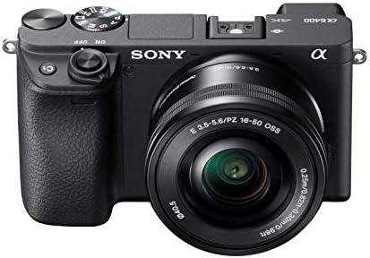 Sony Câmera Mirrorless Alpha A6400: Câmera Digital Compact Aps-C Intercambiáveis Com Foco Automático De Olhos Em Tempo Real, Vídeo 4K, Tela Flip & 16-50Mm Lente E Câmeras Compatíveis Com Montagem Sony Câmera Mirrorless Alpha A6400: Câmera Digital Compact Aps-C Intercambiáveis Com Foco Automático De Olhos Em Tempo Real, Vídeo 4K, Tela Flip & 16-50Mm Lente E Câmeras Compatíveis Com Montagem