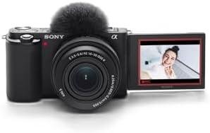 Câmera Sony Alpha com tela articulada para fotos e vídeos de alta qualidade. Perfeita para criadores.