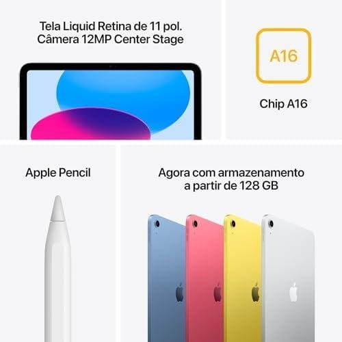 Apple 2025 iPad (Wi-Fi, 128 GB) - Prateado (A16) Apple 2025 iPad (Wi-Fi, 128 GB) - Prateado (A16)