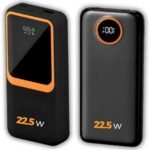 Avaliação do Carregador Portátil 20000mAh Turbo 225W PD com Visor LED – 2 Saídas, Compatível com Android e iOS (Preto)