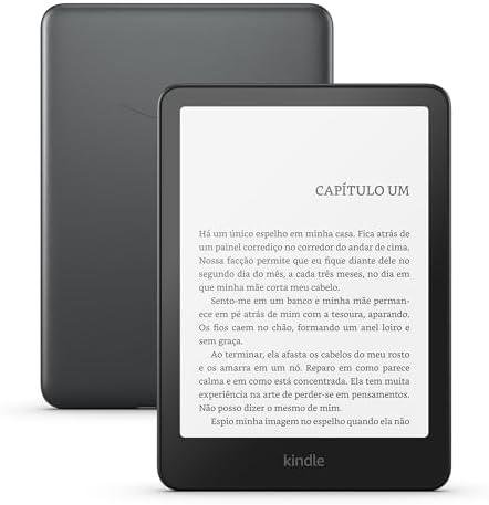 Kindle Paperwhite Signature Edition 32 GB (Geração mais recente) - O Kindle mais rápido já lançado, com luz frontal autoadaptável, carregamento sem fio e bateria que dura semanas - Cor Preta Metálica Kindle Paperwhite Signature Edition 32 GB (Geração mais recente) - O Kindle mais rápido já lançado, com luz frontal autoadaptável, carregamento sem fio e bateria que dura semanas - Cor Preta Metálica