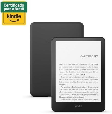 Kindle Paperwhite Signature Edition 32 GB (Geração mais recente) - O Kindle mais rápido já lançado, com luz frontal autoadaptável, carregamento sem fio e bateria que dura semanas - Cor Preta Metálica Kindle Paperwhite Signature Edition 32 GB (Geração mais recente) - O Kindle mais rápido já lançado, com luz frontal autoadaptável, carregamento sem fio e bateria que dura semanas - Cor Preta Metálica
