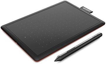         Mesa Digitalizadora One By Wacom CTL472, Pequena, Pen LP-190K, Preto e Vermelho       