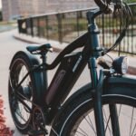 black and orange mountain bike